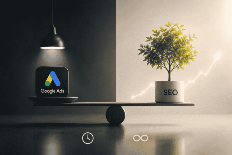 Google Ads versus SEO comparison for London businesses